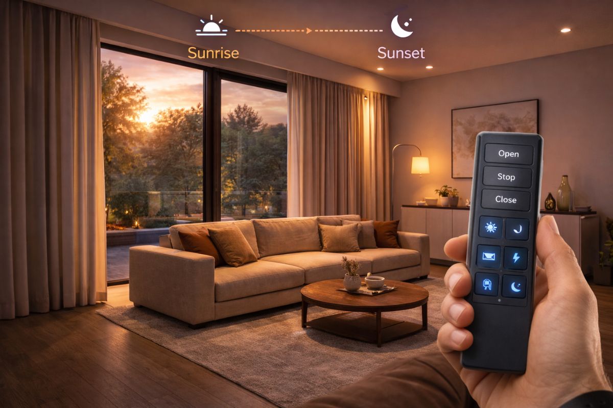 Smart curtains and blinds